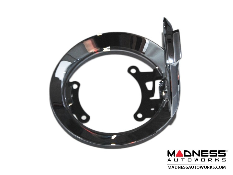 FIAT 500 Fuel Door Chrome w/ ABARTH Scorpion Logo Genuine FIAT